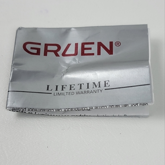 Men's Precision by Gruen Watch Genuine Diamond Quartz New - Picture 7 of 7